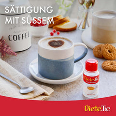 Kaloriefrit flydende sødemiddel, spraystørrelse 3 x 50 ml (1 dråbe MAXI = 1 tsk sukker), glutenfri, konserveringsmiddelfri og aspartamfri, ideel til desserter, drinks og yoghurt