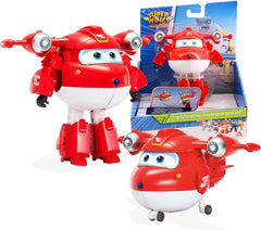 Auldey EU740283 Super Wings Transformer Figur JETT Supercharge 12 Cm, Farvede actionfigurer Naty Shop Jett S4