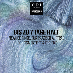 Oja OPI Nail Lacquer în nuanțe de albastru și verde – Oja cu uscare rapidă, rezistentă la ciobire și de lungă durată – durează până la 7 zile – cu pensulă ProWide extra-lată