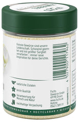 Fuchs Gewürze - Zwiebel granuliert - Gewürz für Saucen oder Nudelgerichte - naturlige ingredienser - 70 g i wiederverwendbarer, genbrugsbarer Dosis