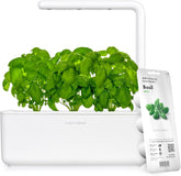 Click and Grow Growbox, Smart Garden, lettere end hydroponisk dyrkningssystem, indendørs have, urtehave, indendørs drivhus med 3 plantekapsler inkluderet, hvid