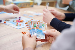 Zoch Above the Clouds - et strategisk trækfuglevæddeløb med manøvrekort, interessante flyformationer, smart timing, et brætspil for strategientusiaster og familier, børn og voksne fra 10 år og opefter