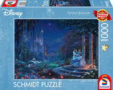 Schmidt Spiele 58043 Thomas Kinkade Disney Askepot Danser i stjernelyset Puslespil 1000 brikker Farverigt puslespil Naty Shop Standardtitel