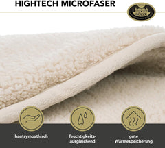 Gözze - Skyblødt kæletæppe, fåreskindsimitation, 100% polyester (mikrofiber), 150 X 200 Cm - Kameldyner og -dyner Naty Shop