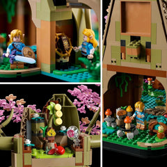 LEGO The Legend of Zelda Deku Tree 2-I-1 - samlerstykke med prinsesse Zelda og 3 Link minifigurer - byggesæt til voksne og gaveidé til videospilsfans - 77092 Byggesæt Besuche den LEGO-Store