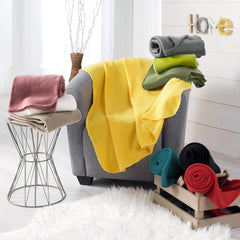 Douceur D'Intérieur, Milou pătură fleece antic roz, 125 X 150 Cm Paturi si Cuverturi Douceur d'Intérieur