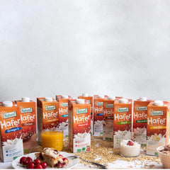 Natumi Bio Haferdrink Glutenfrei, 8 x 1L - Naturland zertifiziert, Laktosefrei, Glutenfrei, Ohne Zuckerzusatz, Bio, Vegan, Hergestellt mit deutschem Hafer, Milchfreie milchfreie Alternative