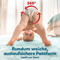 Pampers Premium Protection Pants Str. 7, 123 Bleer, 15 kg+, med 360° justering og bløde anti-lækage manchetter for optimal komfort og beskyttelse