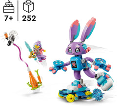 LEGO Dreamzzz Izzie og Bunchurro Spillekaninen, legetøj til børn fra 7+, 2-i-1 legesæt med helteminifigur og cyberling for en fantasifuld legeoplevelse 71490 byggesæt Besuche den LEGO-Store