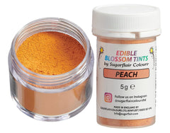 Pudră de colorant alimentar Sugarflair Blossom Tint Dust Peach - Pudră de colorant alimentar pentru decoruri de tort, pastă de zahăr, fondant, glazură, ciocolată, cremă de unt, macarons și multe altele - 5G