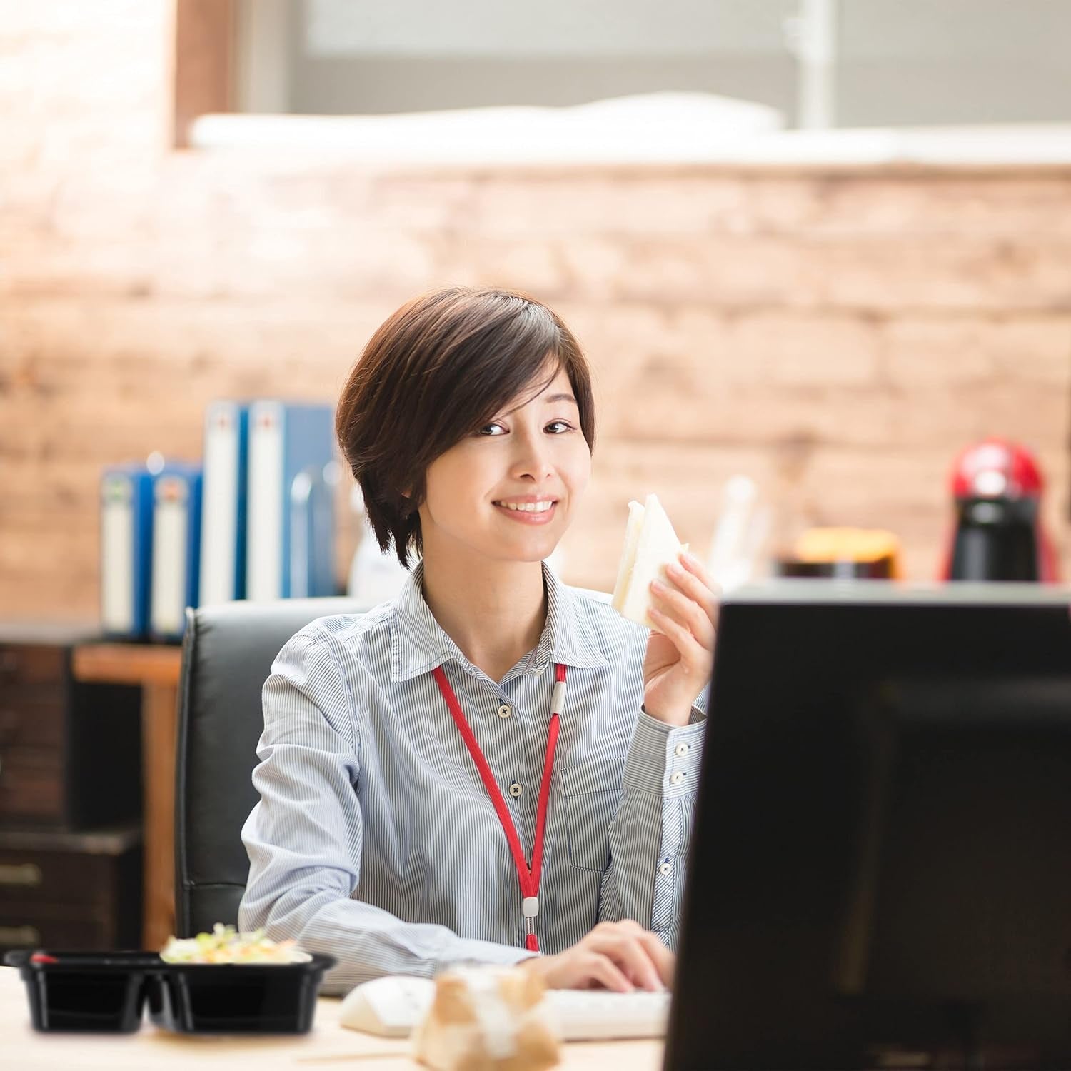 Relaxdays Meal Prep Boxes, set de 10, 2 compartimente, rezistent la microunde, 800 ml, cutie de plastic pentru alimente cu capac, negru Cutii depozitare alimente Naty Shop