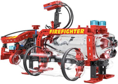 fischertechnik 564069 Advanced Firefighter – Bausatz für Kinder ab 7 Jahre, Experimentierbaukasten mit Feuerwehrauto & Spritzfunktion, fremmer teknisk forståelse, Schwarz, Mittel