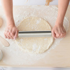 RULLE AF RUSTFRI STÅL. H.42 D.5 CM