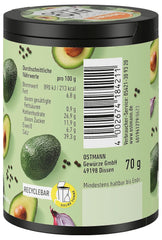 Ostmann Gewürze - Let's Do Avocado | Gewürzsalz für Avocado, Guacamole eller Bowls | Crunchy Topping med Gewürzen, Kräutern og schwarzem Sesam | 70 g i Metalldose genbrugsbar