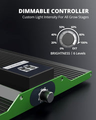 VIPARSPECTRA P1000 LED Grow Light Full Spectrum 2024 LED Grow Light 0%-100% Dæmpbar til drivhuse Indendørs planter Frøplanter Grøntsager Blomster Voksetelte 60x60cm og 80x80cm