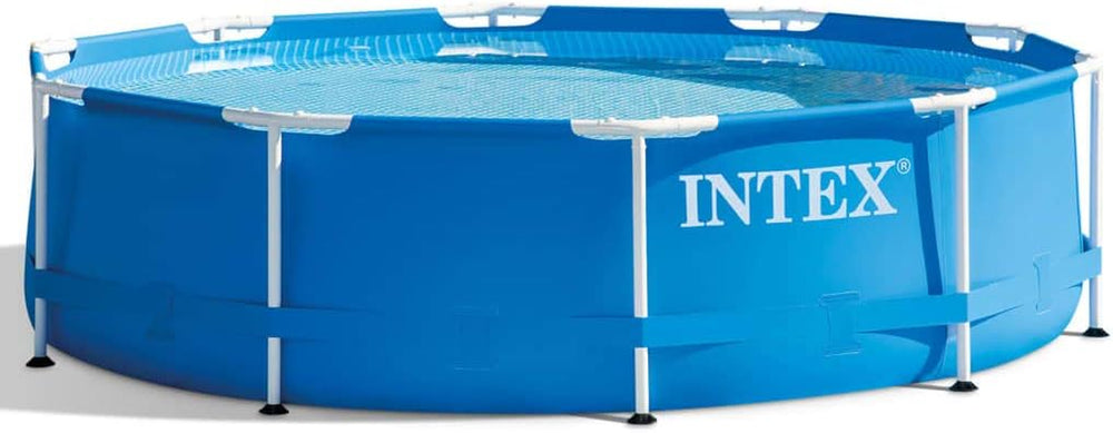 Intex 28202GN overjordisk pool med metalramme - Ø 305 x 76 cm, blå