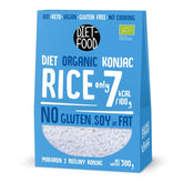 DIET-MAD Økologisk Shirataki Konjac Instant Rice, Low Carb, Low Calorie, Vegan, Fedtfri, Sojafri, Glutenfri, Keto-venlig, Slankende, 300 gram