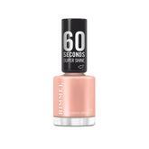 Oja Rimmel 60 Seconds Super Shine, uscare rapidă, culori vibrante, durabilă, 8 ml, 112 Almost Apricot