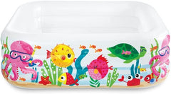 Intex 57471NP - Oppusteligt akvarium, vinyl, flerfarvet, 159x159x50 cm