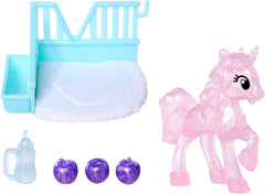 Simba Evi Love Unicorn, o păpușă de joacă care poartă o rochie drăguță de unicorn cu o bentiță asortată, inclusiv un unicorn cu grajd, mere și o sticlă de băut, 12 cm, vârste 3+