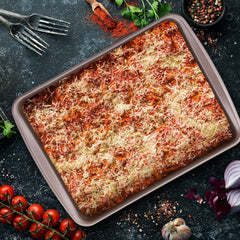 Relaxdays bradepande, non-stick, 4 liter, kulstål, brune Forme og bageplader Naty Shop