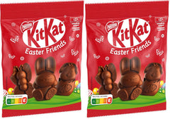 NESTLÉ Easter Friends Mini mælkechokolade påskefigurer med sprøde stykker, pakke med 2 (1 x 65 g)