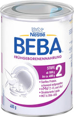 BEBA præmature modermælkserstatning trin 2 - præmature spædbørn efter hospitalsudskrivning, babymad, babymælkpulver, 1 pakke (1 x 400 g)