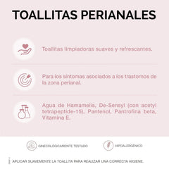 Lab - Șervețele Perianale, Șervețele umede de curățare pentru igiena perianală, Provitamina B5, hidratante, hipoalergenice, fără parabeni și alcool, testate dermatologic - 15 bucăți