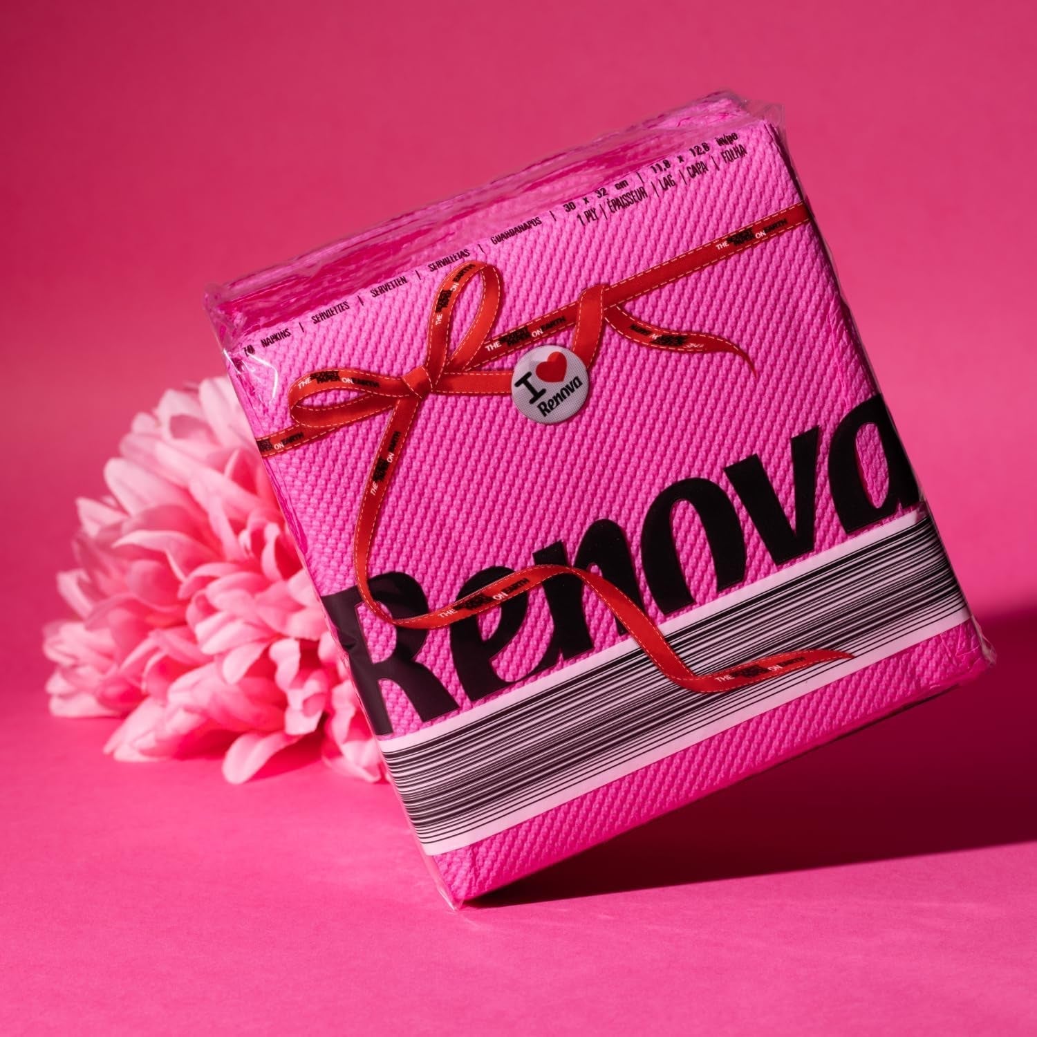 Șervețele de hârtie Renova Red Label Fuchsia - 70 de șervețele