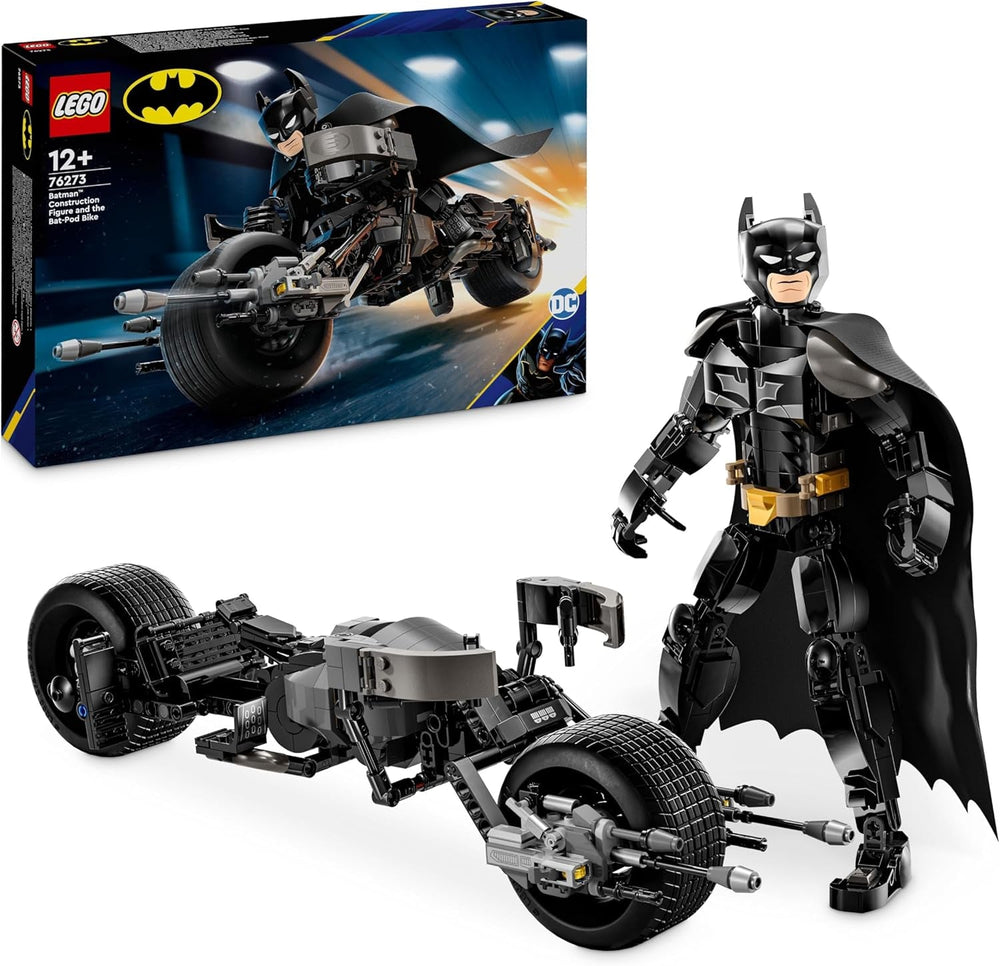 LEGO DC Batman: Batman-byggeklodser med batpod, superhelte-filmlegetøj, eventyrlegesæt til børn, gave til drenge og piger 76273 byggesæt Besuche den LEGO-Store standardtitel