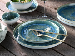 Creatable, 22447, seria Yuki, set de veselă pentru 2 persoane, set de farfurii din gresie, potrivit pentru mașina de spălat vase și cuptorul cu microunde, fabricat în Europa