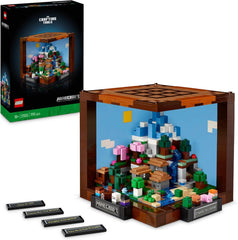 LEGO Minecraft Workbench Byggesæt 8 Figurer Videospil Sæt Inklusiv Steve Alex Creatures and Biomes 15-års jubilæumsmodel Gaveidé til Voksne Mænd Kvinder 21265 Byggesæt Besuche den LEGO-Store Standardtitel