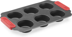 Lékué Muffin-Backform, Antihaftbeschichte, Metall, 6 Mulden Forme og bageplader Naty Shop Muffins