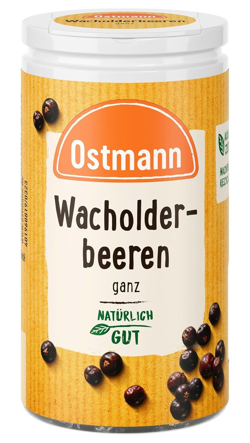 Ostmann Gewürze - Wacholderbeeren ganz | Ideel til at krydre sauerbraten og vildtretter 20 g i Der Streudose