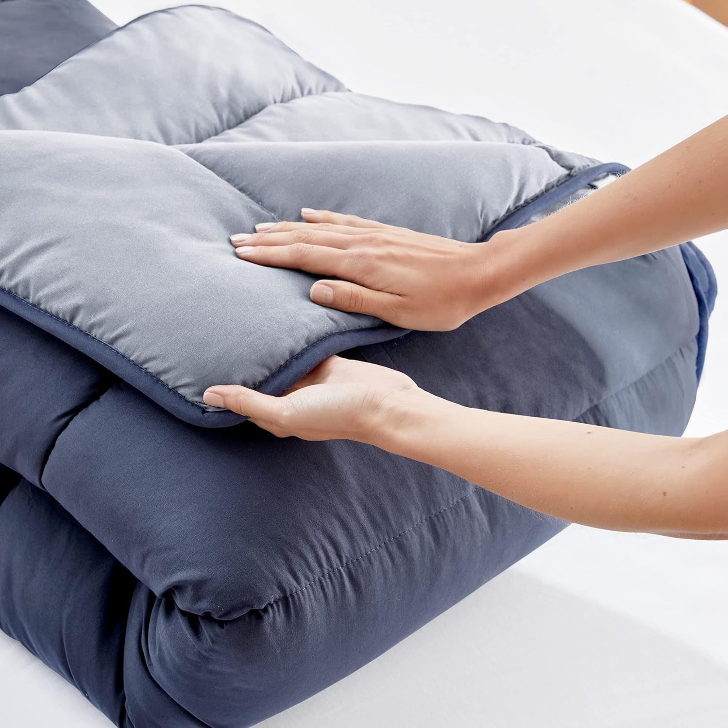 Pikolin Home - Plapumă reversibilă 300 G - Umplutură nordică bicoloră - Pentru pat 150 - Cosy, cald, respirabil, galben muștar, 240 X 220 Cm Plapumi si pilote Naty Shop