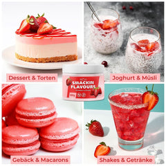 He-Ju, Pulver med jordbærsmag, 250 gram Aromas Naty Shop