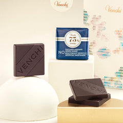 Venchi – Granblend Extra Black 75 % INGEN tilsat sukker, 1 kg – INGEN kunstige sødestoffer – Glutenfri – Vegansk