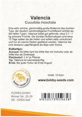 Valencia Kürbissamen Von Bobby-Seeds, Portion