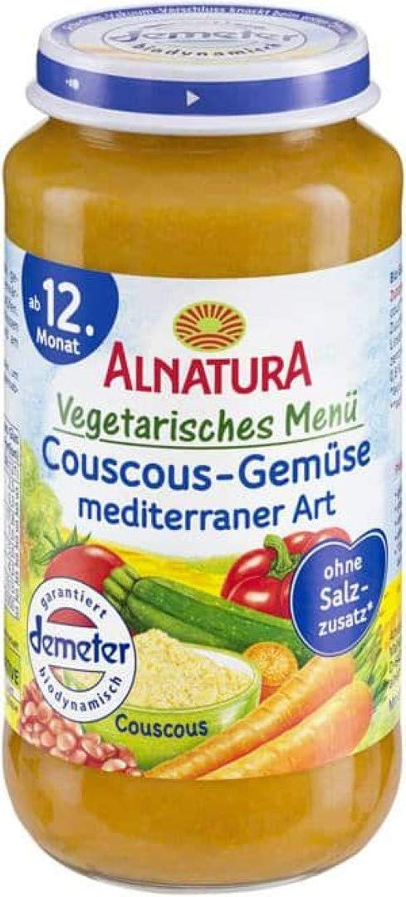 Vegetarmenu: Couscous og grøntsager, middelhavsstil, 1 x 250 g