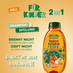 Garnier Shampoo til børn, til følsomt hår og let kæmning, med abrikos og bomuldsblomster Garnier Brusebad og bad