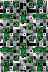 Character World Minecraft Official Fleece Tæppe | Scribble Design Vendbar 2 sider, Super blødt, varmt tæppe Senge og tæpper Besuche den Character World-Store Multicolor 150 X 100