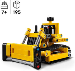 LEGO Technic Heavy Bulldozer Byggelegetøj Bulldozer Føj til din byggeplads Byggelegetøj til børn Teknisk gave til drenge og piger 7 år 42163 Byggesæt Besuche den LEGO-Store
