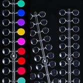 240 Stück Nagel Display Punkt Farbpunkte,Transparent Nail Art Display,Nagellack Displays Rund Für Nagelstudio Und Anfänger,Diy Nail Art Nagelstudios