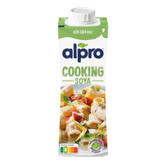 Alpro Cooking Soya – Vegansk Kochcreme aus Soya med neutral smag til varme og kolde retter – 15 x 250 ml