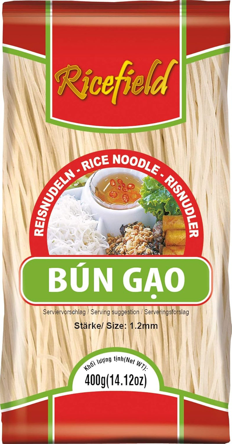 Ricefield Rice Nudles, Vermicelli, 1,2 mm, Bun Gao (1 x 400 g)