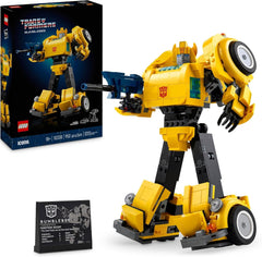 LEGO Icons Transformers Bumblebee, voksen samleobjekt robot actionfigur, filmbyggesæt til science fiction fans, kan forvandles til en bil, eventyrlegetøj 10338 byggesæt Besuche den LEGO-Store standard titel