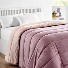 Pikolin Home - Vendbar quilt 300 G - Tofarvet nordisk fyld - Til seng 90 - behagelig, varm, åndbar, grøn, 150 X 220 cm Dyner og dyner Naty Shop