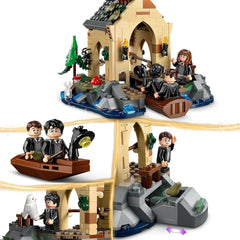 LEGO Harry Potter Hogwarts Castle Boathouse Model de jucărie pentru copii, include 2 bărci construibile și 5 mini figurine, cadou pentru fete, băieți și toți fanii de la 8 ani 76426 Seturi de constructie Besuche den LEGO-Store