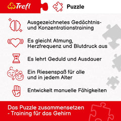 Trefl 10880 Hummingbirds in the Tropics 1000 piese - Diy puzzle cu păsări, Divertisment creativ, Pentru adulți și copii de 12 ani și peste, Multicolor Puzzle Naty Shop