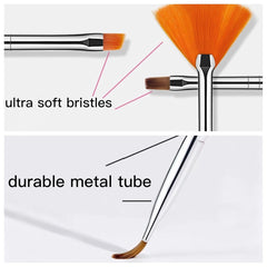 Nail Art Pinsel Set, 20Pcs Nageldesign Malerei Pinsel, Professionelle Nail Art Design Pinsel, Nail Fine Liner Pinsel, Rosa